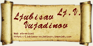 Ljubisav Vujadinov vizit kartica